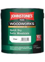 Johnstone's Trade Woodworks Quick Dry Satin Woodstain 750ml