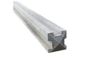 Concrete Slotted Fence Posts - Three Way