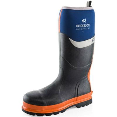 Buckler Buckbootz S5 Safety Wellington Boot - Blue/Orange