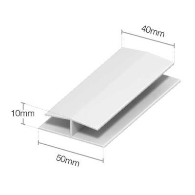 White 40mm Soffit Panel Joint per 5mtr length
