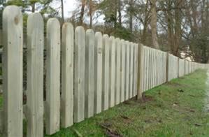 Pallisade Fencing - Round Top   3ft high x 6ft 