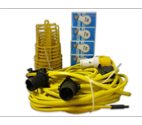 Festoon Kit with 10 x ES Bulbs and Guards 110v - 22mtr