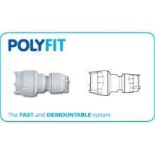 Polyfit 22mm to 15mm Push Fit Reducing Coupler FIT5822