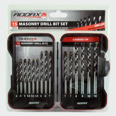 Addax Masonry Drill Bit 15 Piece Set (M15SET)