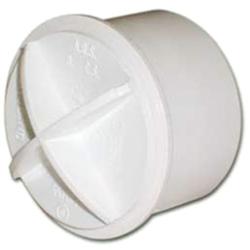 Polypipe White Solvent Weld Waste Pipe ABS Screwed Access Plug