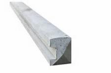 Concrete Slotted Fence Posts - End