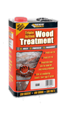 Everbuild Triple Action Rot & Woodworm Treatment 5ltr