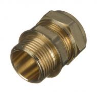 Compression Straight Male Connector 22mm x 3/4"