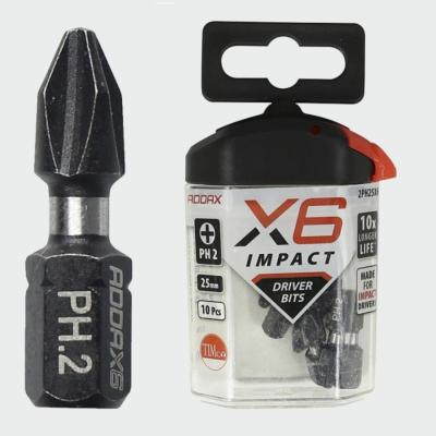 X6 Impact Driver Bits - Phillips